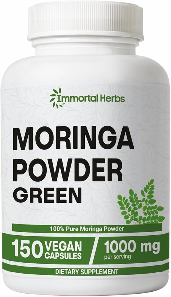 moringa capsules, 1000mg strength