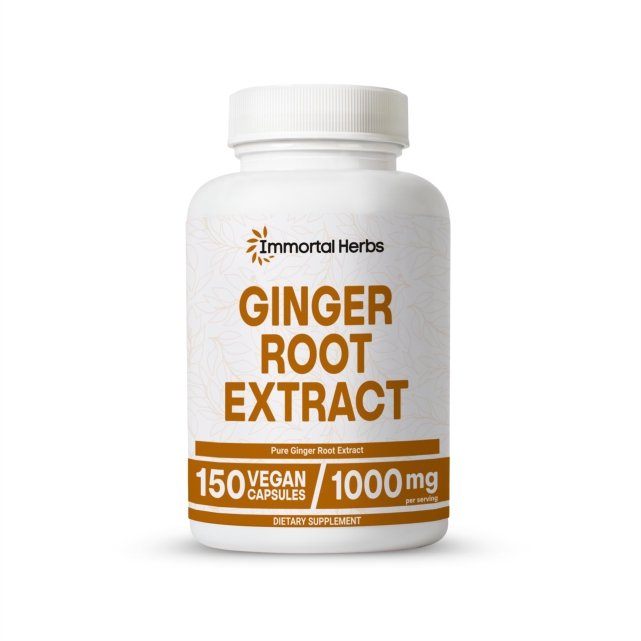 ginger root capsules 1000mg, 4:1 extract powder